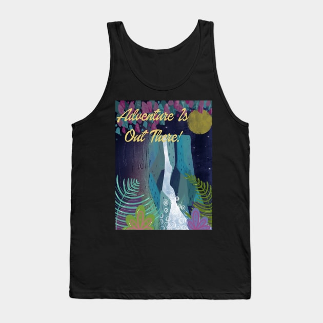 Adventure is Out There! Tank Top by Scaredy Cat Alchemy 